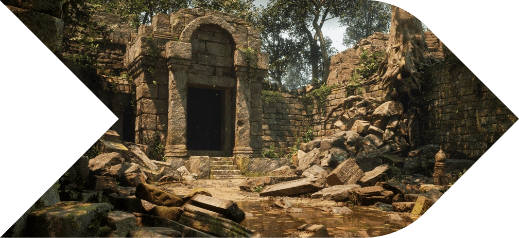Ruined Temple – A 3D environment created in Unreal Engine 5